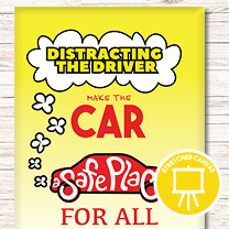 Printed Canvas: Distracting the Driver (Car)