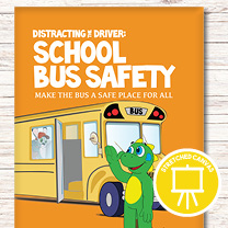 Printed Canvas: Distracting the Driver (School Bus)