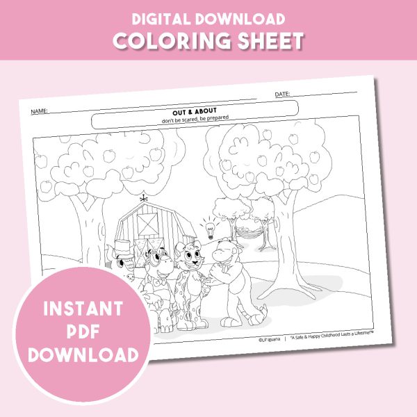 Out & About - Coloring Sheet