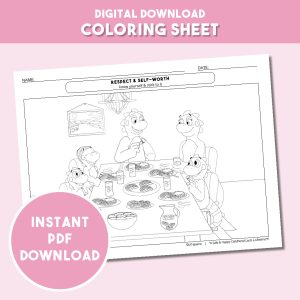 Respect & Self Worth - Coloring Sheet