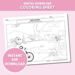 Wear the Gear - Coloring Sheet