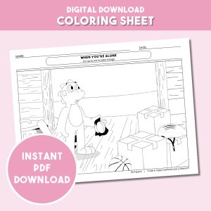 When You're Alone - Coloring Sheet