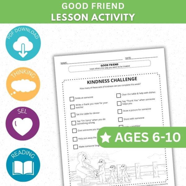 Good Friend Activity - Friendship Kindness Challenge