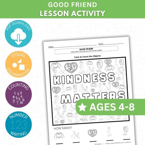 Good Friend Activity - Color & Count