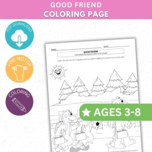Good Friend Activity- Coloring Page