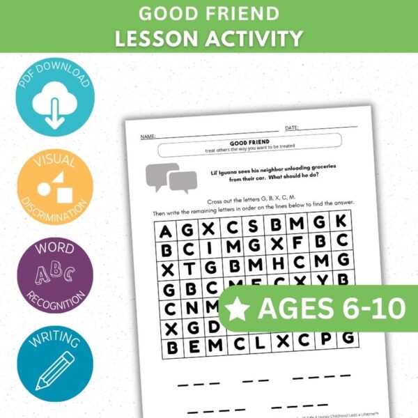 Good Friend Activity - Cross Out