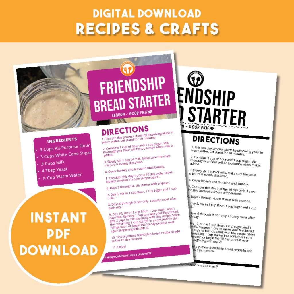 Good Friend Activity – Friendship Bread - Lil' Iguana