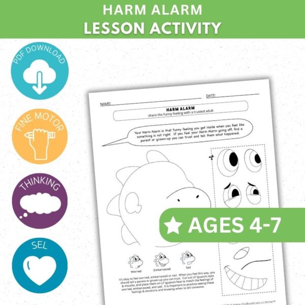 Harm Alarm Activity - Cut & Paste