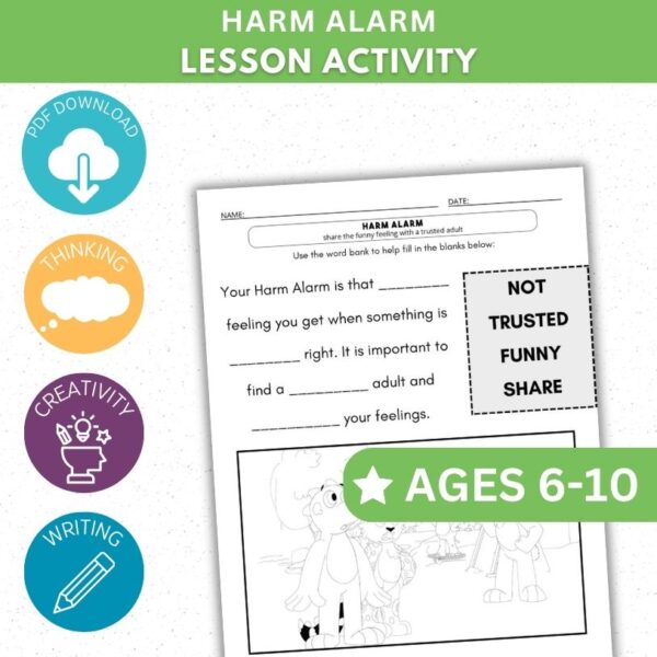 Harm Alarm Activity - Complete the Sentence