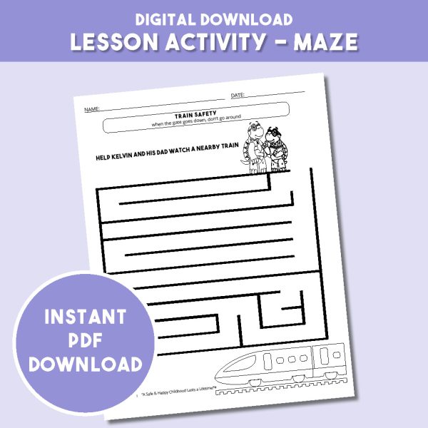 Train Safety Activity - Maze