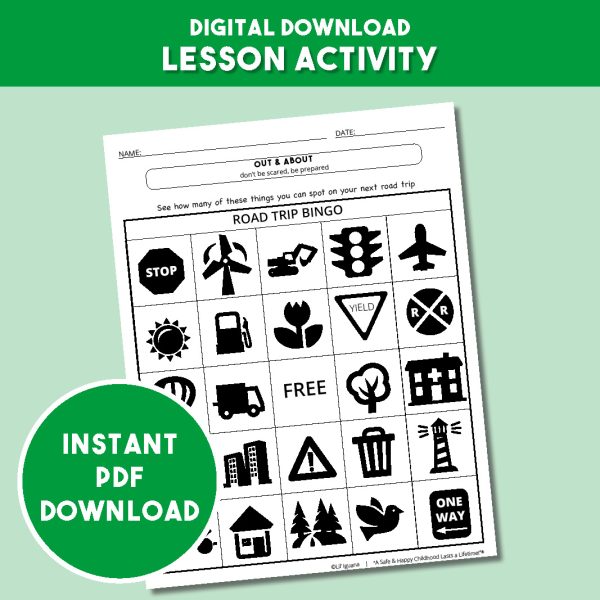 Out & About Activity - Roadtrip Bingo
