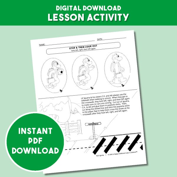 Stop & Then Look Out Activity - Cut & Create