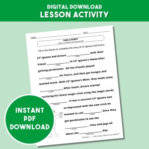 Take a Buddy Activity - Fill in the Story