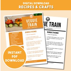 Train Safety Activity - Veggie Snack