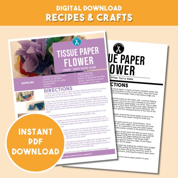 When You're Alone Activity - Tissue Paper Craft