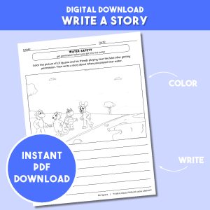 Water Safety Activity - Write a Story