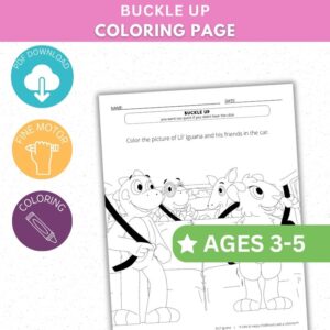 Buckle Up - Coloring Sheet