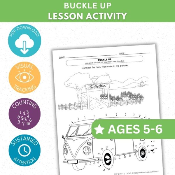 Buckle Up Activity - Connect the Dots