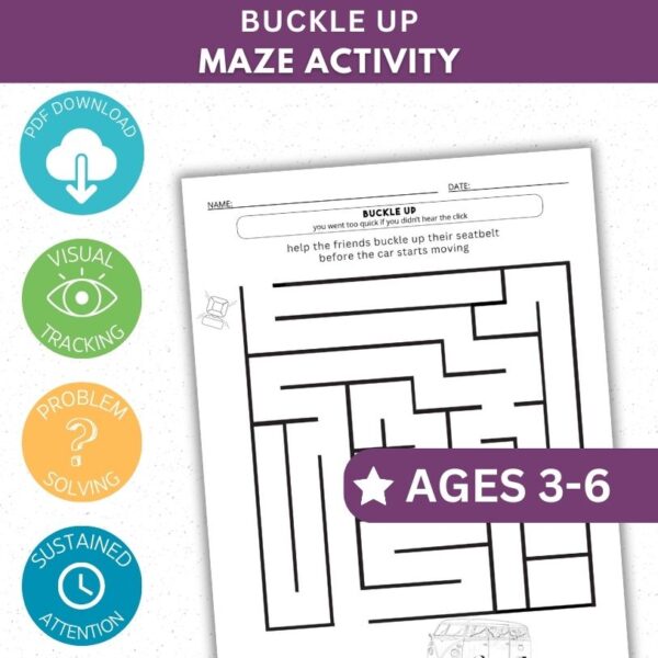 Buckle Up Activity - Maze