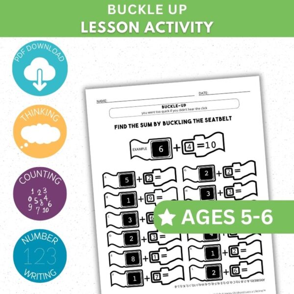 Buckle Up Activity - Math