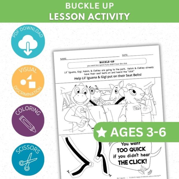 Buckle Up Activity - Cut & Paste
