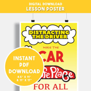 Distracting the Driver (Car) - Digital Poster