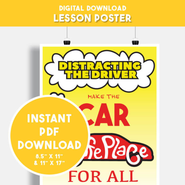 Distracting the Driver (Car) - Digital Poster