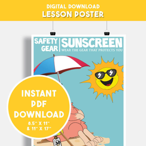 Wear the Gear (Sunscreen) - Digital Poster