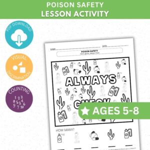 Poison Safety Activity - Color & Count