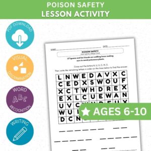 Poison Safety Activity - Cross Out Activity