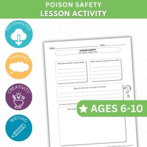 Poison Safety Activity - Journal Activity