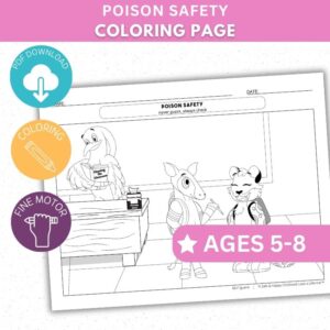 Poison Safety - Coloring Sheet