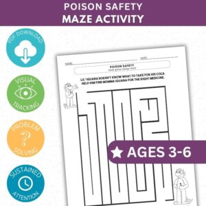 Poison Safety Activity - Maze