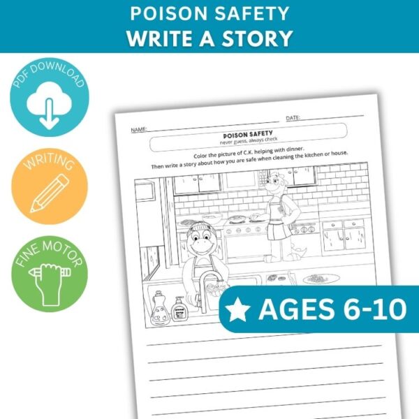 Poison Safety Activity - Write a Story