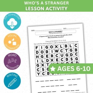 Who's a Stranger Activity - Cross Out Activity
