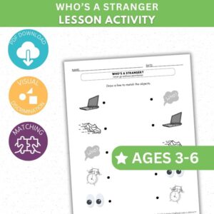 Who's a Stranger Activity - Matching Activity