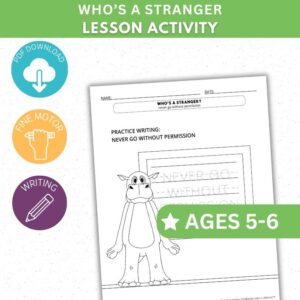 Who's a Stranger Activity - Tracing Activity