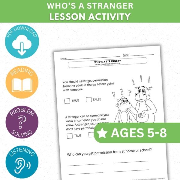 Who's a Stranger Activity - Complete the Answer