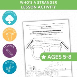 Who's a Stranger Activity - Color & Cut