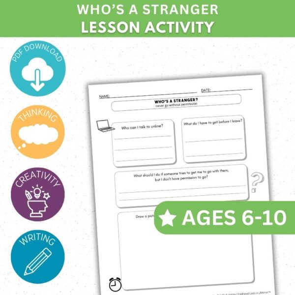 Who's a Stranger Activity - Journal Activity