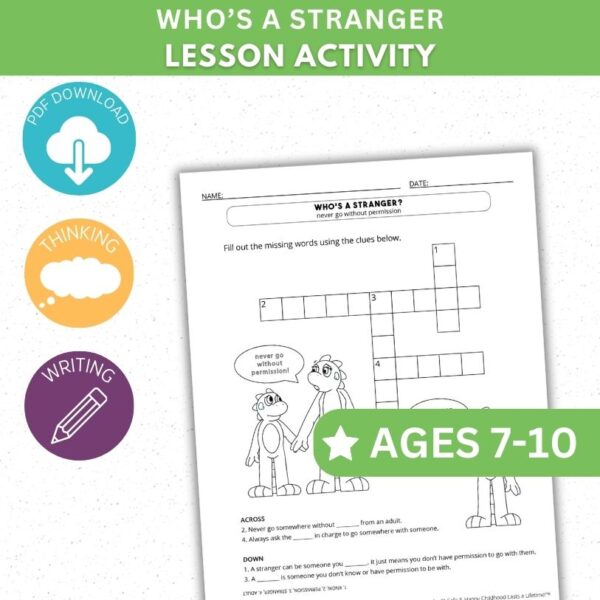 Who's a Stranger Activity - Crossword Activity