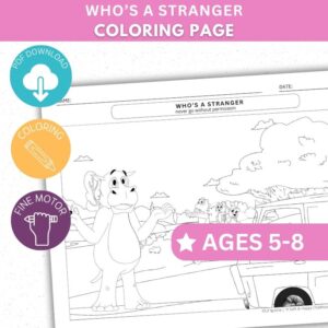 Who's a Stranger - Coloring Sheet