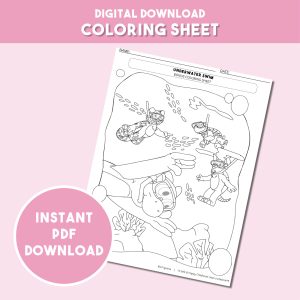 Underwater Scene - Coloring Sheet
