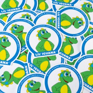 Lil' Iguana Logo: Sticker