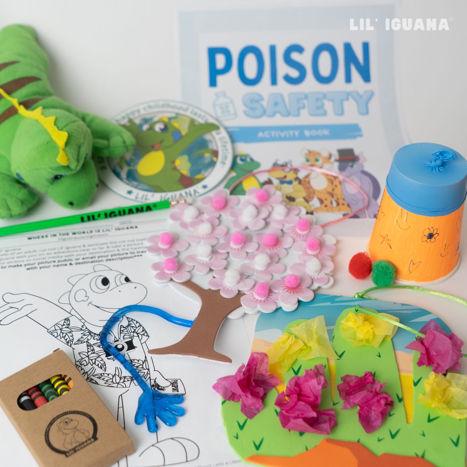 Poison Safety Activity Box Lil' Iguana