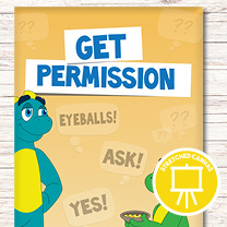 Printed Canvas: Get Permission (Dad)