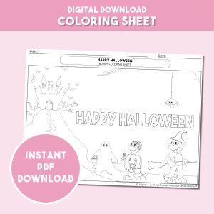 Happy Halloween - Coloring Sheet
