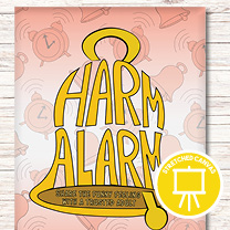 Printed Canvas: Harm Alarm (Yellow)