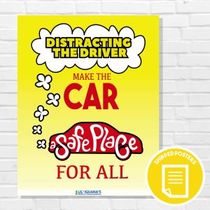 Printed Poster: Distracting the Driver (Car)