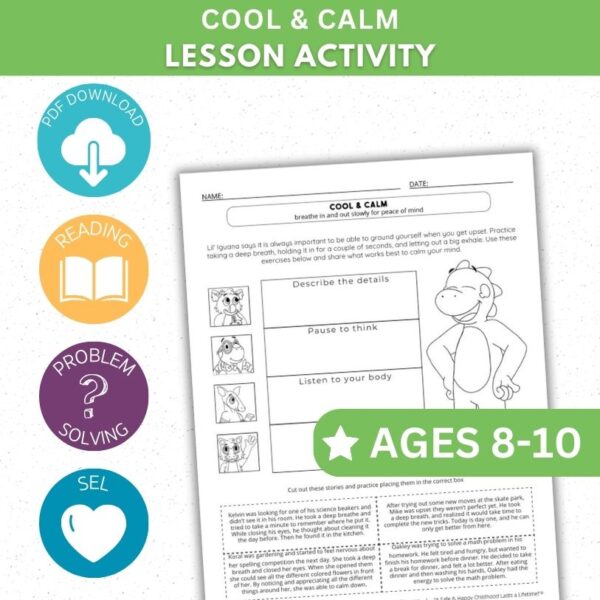 Cool & Calm Activity - Cut & Paste